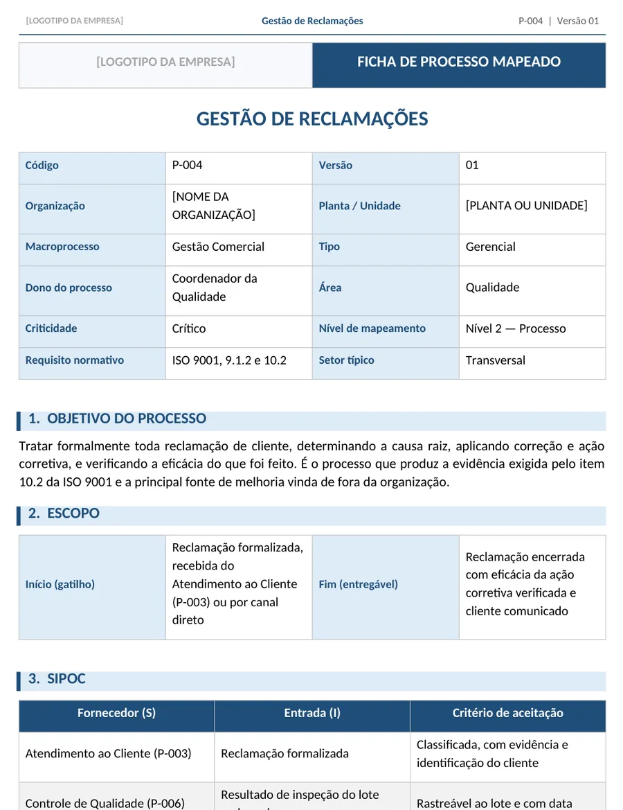 Trecho real do arquivo P-004-gestao-de-reclamacoes (Word)